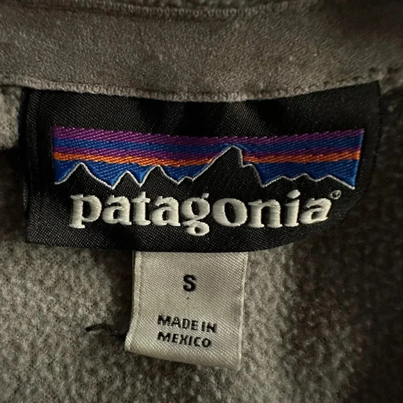 Patagonia Men's Micro D Fleece Pullover Feather Gray Sweater size S - Picture 5 of 6